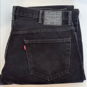 Levi's Men's Black label 550 Black Jeans 40 X 34